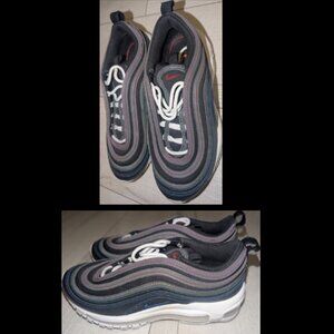 Women's Nike Air Max 97 Black/Hyper Royal Shoes Size 6.5